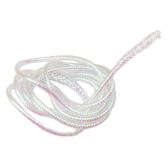 Outil de Tressage Mylar 4M Blanc Nacré DIY Matériaux 2mm