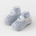 thumbnail image 2 of LIIPEE Girls Boys Sneakers Summer Comfortable Mesh Closed Toe Non- Soft Sole First Walking Shoes Toddler Breathable Beach Sneaker,Grey1,2-4 Years, 2 of 5