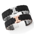 thumbnail image 5 of Correa de reloj de acero inoxidable y silicona para AR5905 AR5920 AR5890 AR5891 AR5889, 20 mm, 23 mm, color negro y marrón, para hombre y mujer, 5 of 5