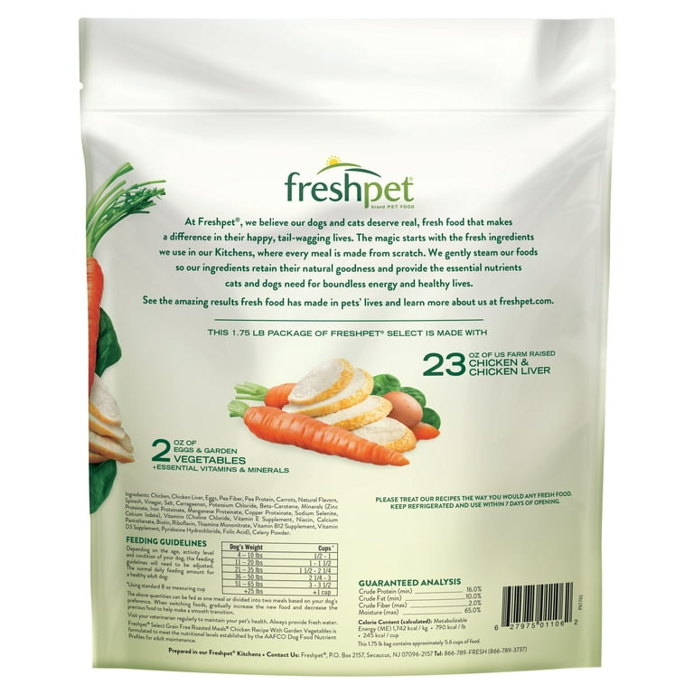 Freshpet select top roasted meals