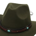 thumbnail image 4 of mgoYE Western Cowboy Hat for Kids Classic Roll Up Hat Boys Girl(Green,3-8 Years), 4 of 4