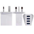 thumbnail image 2 of Cargador 4USB Cargador rápido de múltiples puertos Cargador de teléfono QC3.0 para viajes 100‑240V, 2 of 9