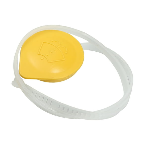 Unique Bargains Windshield Washer Fluid Reservoir Bottle Cap Cover Fit for Subaru Forester with Ruler Yellow