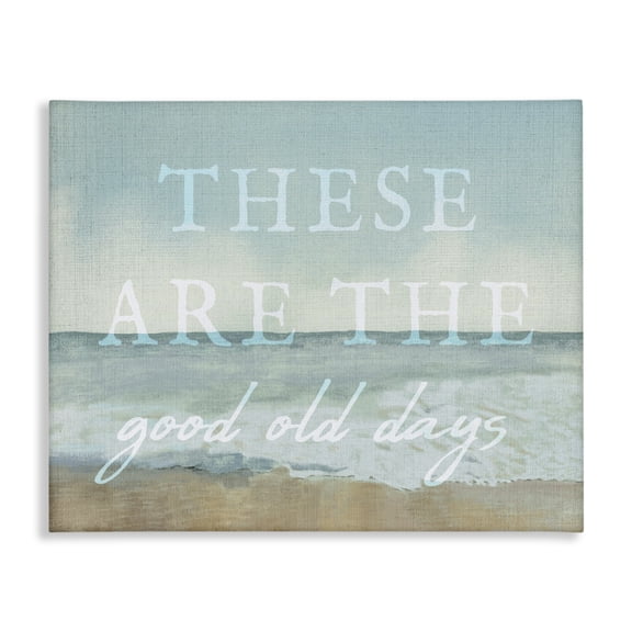 Stupell Industries Cottage Good Days Coastal Phrase Canvas Art, 20 x 16, by Lil' Rue