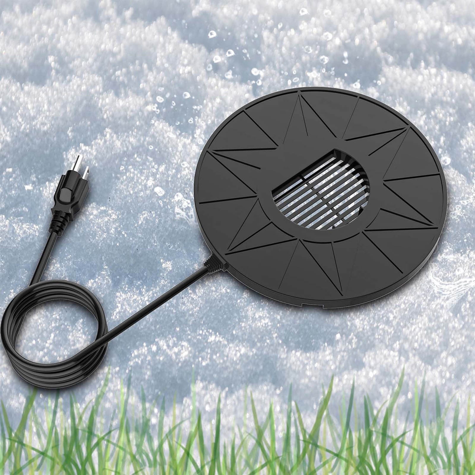 COM1950s Submersible Stock Tank Heater with Automatic Thermostat Control,Non-Conductive Deicer for Livestock Water Tanks and Small Outdoor Ponds