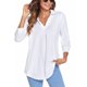 thumbnail image 4 of Sexy Dance Top de mujer con manga 3/4 y blusa holgada con cuello en V, 4 of 7