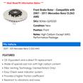 thumbnail image 2 of Front Brake Rotor - Compatible with 2007 - 2011 Mercedes-Benz CLS63 AMG 2008 2009 2010, 2 of 2