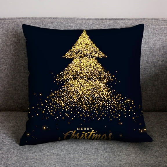 Pompotops Clearance Sales Christmas Linen Throw Pillow Case Cushion Cover Home Sofa Decor