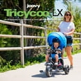 joovy Tricycoo LX Kids Tricycle with 8 Stages, Parent Handle, and