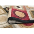 thumbnail image 6 of Hampton Contemporary 5' x 7' Black and Red Polypropylene Indoor Area Rug, 6 of 8