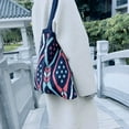 thumbnail image 1 of Sac Fourre-Tout d'Épaule en Tricot Mode Femme Boho Crochet Magasinage Sac à Main Porte-Monnaie, 1 of 6