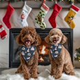 thumbnail image 4 of Dog Bandana 2 Pack,Dark Blue Princess Unicorn Pattern Bandanas for Dogs,Cat Bandana,Small/ Large Dog Bandana 2 Size,Dog Bandanas, 4 of 6