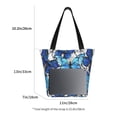 thumbnail image 3 of Disketp Blue and White Butterflies Bolsa de Hombro Casual para Mujer, Bolso Cruzado para Compras, Viajes y Uso Diario, 3 of 6