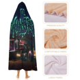 thumbnail image 4 of Los Munsters Manta Capa con Capucha Anti-Bolitas, Manta de Lana Ártica Suave, Manta Portátil de Felpa Ligera y Lujosa, Poncho para Siesta en Casa y Oficina, 100*130cm, 4 of 6