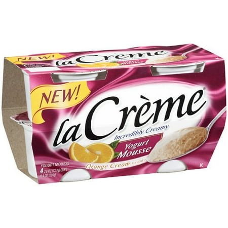 LA Creme: Orange Cream Flavored Yogurt Mousse, 10.40 oz