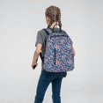 thumbnail image 5 of Naloa Rose Flowers Print Lightweight DayBackpack Suitable for school, work, shopping, travel, etc., 5 of 5