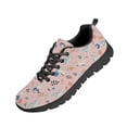thumbnail image 5 of Psesaysky Pink Running Shoes for Women Big Girls Lightweight Durable Tennis Shoes Breathable Mesh Anti-Slip Walking Shoes, 5 of 7
