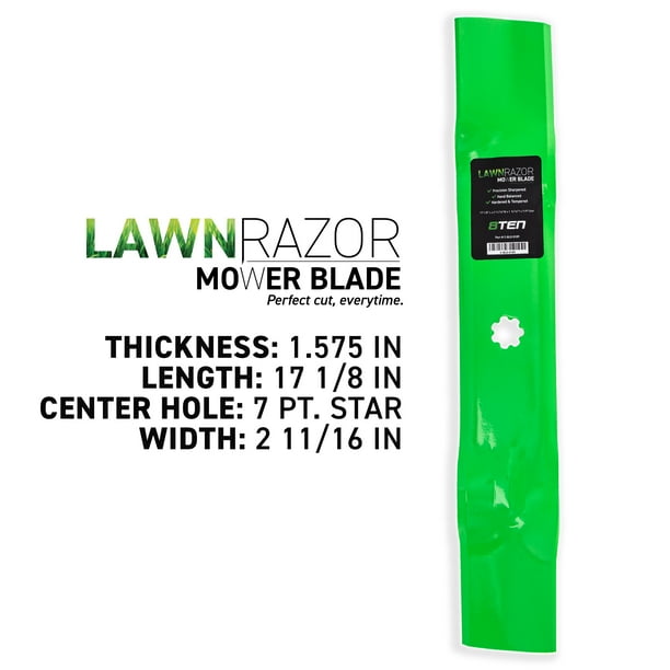 LawnRAZOR High Lift Blade for John Deere 48 inch GY20852 3 Pack 810 CBL2301D Walmart