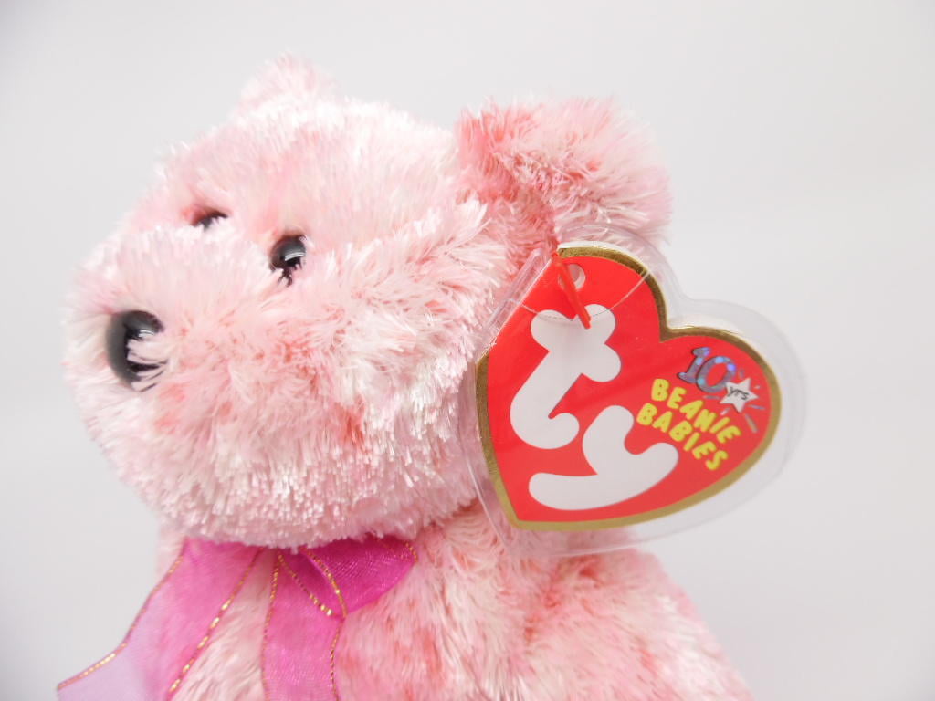 Smitten Retired 2002 Ty Beanie Babie Romantic 8in Pink Bear 3up Boys Girls 4577 for sale online 