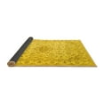 thumbnail image 2 of Ahgly Company Indoor Round Abstract Yellow Contemporary Area Rugs, 6' Round, 2 of 4