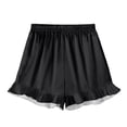 thumbnail image 6 of Cethrio Girls' Pajama Sets, Lapel Collar 3-piece Short Sleeve Casual Girls' Sleepwear Black Size 10-12, 6 of 8