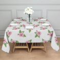 thumbnail image 3 of Pioneer Flower Floral Print Pattern Square Tablecloth, Waterproof Wipeable Spillproof Washable Table Cover for Home Kitchen Party Decor, 60"x60", 3 of 6