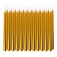 thumbnail image 1 of Candelabro Taper Candles dorado, 25 cm, sin perfume, sin humo, 24 unidades, 1 of 6