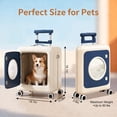 thumbnail image 3 of MQAAUP Foldable Waterproof Pet Carrier with 4 Swivel Casters, Heavy-Duty Dog Crate with 3 Height Settings, Tool-Free Assembly, Suitable for Indoor, Outdoor, and In-Car Use, 3 of 8