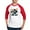 Red/White, variant on CafePress - Kawaii Style Illustration - Cotton Baseball Jersey, 3/4 Raglan Sleeve Shirt