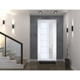 thumbnail image 3 of Front Exterior Prehung Metal-Plastic Door Frosted Glass / Manux 8088 White Silk / Office Commercial and Residential Doors Entrance Patio Garage 36" x 80" Right-hand Inswing, 3 of 5