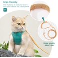 thumbnail image 5 of Arnés y correa para gatos, cómoda chaqueta para caminar con correa, chaleco sin cordones, tiras reflectantes transpirables, chaqueta para gatos pequeños y medianos, color verde Rojo Verde Cocina, Decoración y Otros, 5 of 5