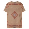 thumbnail image 4 of Blusa de manga corta con cuello redondo y cuello redondo para mujer Pompotops hkajfhjk462150, 4 of 5