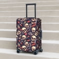 thumbnail image 2 of Lsque Skull record rock Printed Luggage Cover, Travel Luggage Protector,Scratch and Dirt Resistant, Fits 18-32 Inch Luggage - X-Large, 2 of 9