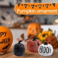 thumbnail image 3 of Halloween Pumpkin Decor Black Ceramic Pumpkin Gothic Halloween Decor Spooky Accent for Indoor Outdoor Home Porch Table Party Fall Arrangements 1 Pack, 3 of 5
