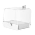 thumbnail image 4 of Caja de baños de pájaros Accesorios de jaula de bañera de baño enjaulados con loros de cajón inferior, 4 of 8