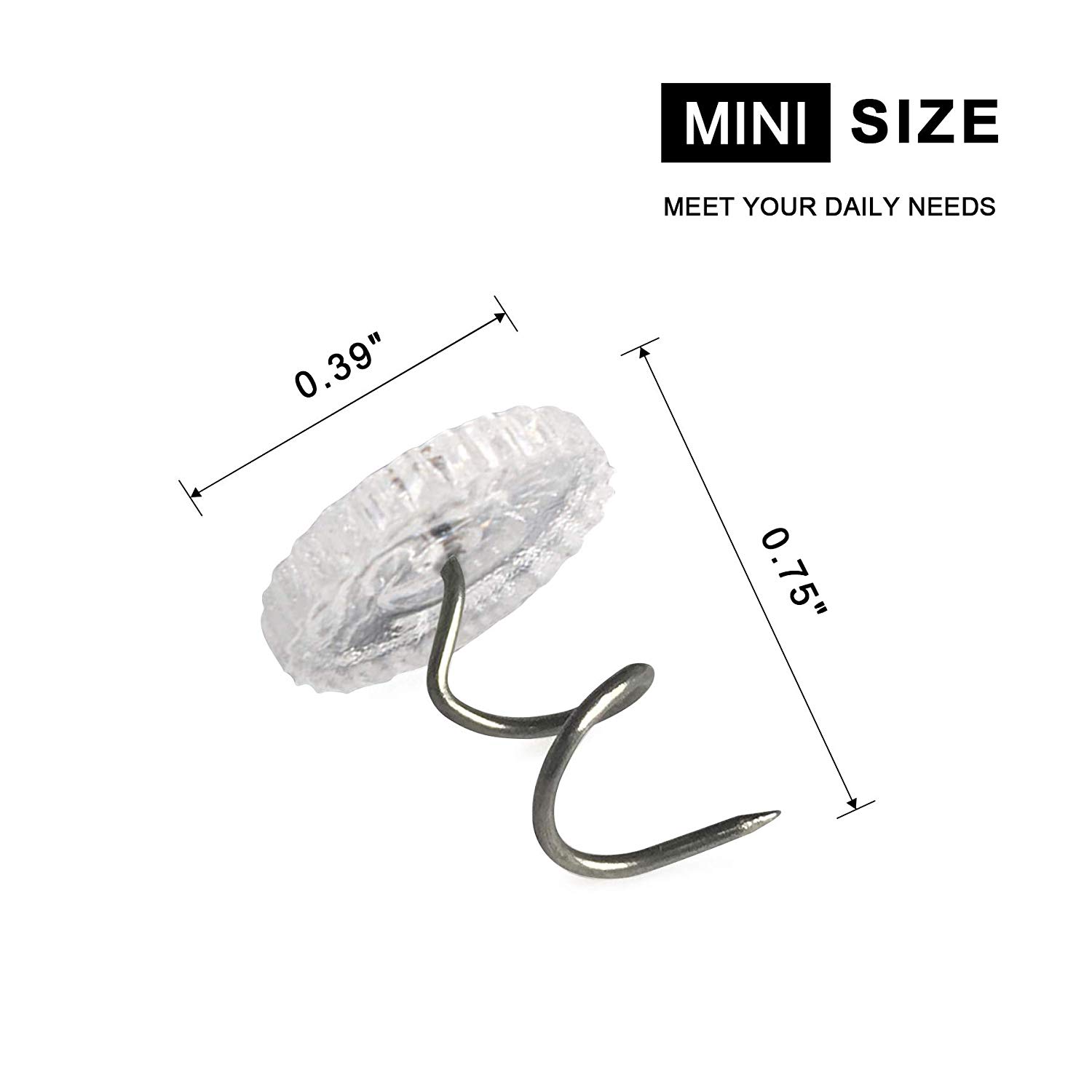 Subrtex Twist Pins/Headliner Pins/Push Pins for Upholstery, Bedskirt