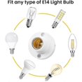 thumbnail image 2 of 14 Lamp Holder, E14 Edison Screw Light Bulb Holder, Plastic Ceiling Lamp Base Crday Gift, 2 of 5