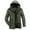 Green, variant on Mr.Stream Men's Winter Hooded Jacket Casual Sherpa Lined Fleece Coat Outerwear Warm Parka 3256 Khaki L