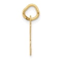 thumbnail image 2 of 14K Yellow Gold Charm Pendant Themed 17 mm 8-11 Small Script Initial H, 2 of 3