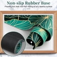thumbnail image 3 of Large Mouse Pad for Desk (31.5X11.78 in), Waterproof Keyboaed Pad with Stitched Edge, Non-Slip Natural Rubber Base Keyboard mats for Desk for Keyboard, Mouse and Desktop, Green Lotus Leaf, 3 of 6