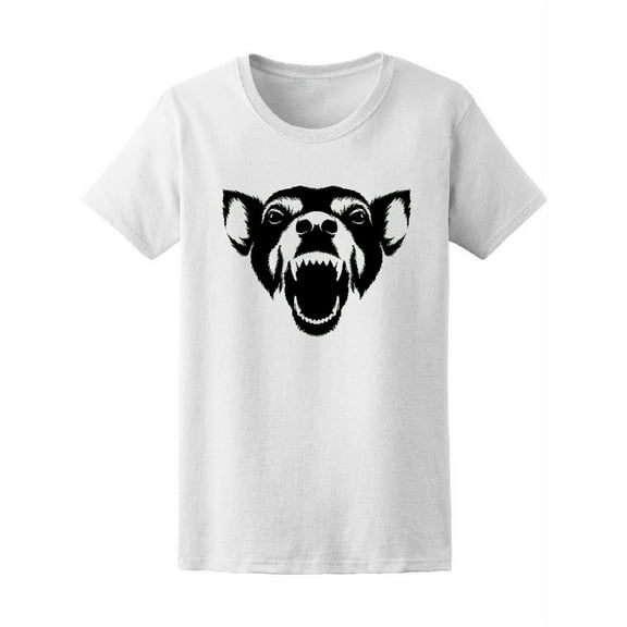 Black & White Dog T-Shirt Women -Image by Shutterstock, Female Small