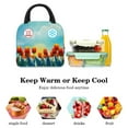 thumbnail image 5 of ERJLKXP Tulips Flower Insulated Lunch Bags for Women and Men,Adult Reusable Lunch Tote Bag for Work,cooler bag, 5 of 7