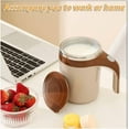 thumbnail image 4 of Self Stirring Coffee Mugs with Lids,Rechargeable Self Heating Coffee Mug,Travel Cup for Coffee,Tea,Hot Chocolate and Milk Mug,Mixing Cup with Spoon,380ml,, 4 of 12