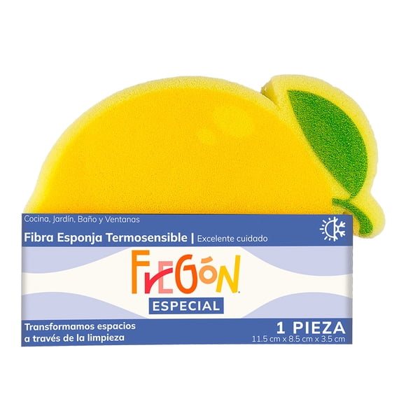 Fibra Esponja Prichos Fregón Fruta Limón con 1 Pieza