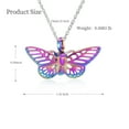 thumbnail image 2 of Personlized Butterfly Urn Necklaces Cremation Jewelry for Ashes for Women Men Memorial Human Ashes Pendant, 2 of 7