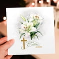thumbnail image 7 of 3drose, Religious Easter Blessings and Easter Lilies with Christianity Cross, 6 Greeting Cards with Envelopes, 7 of 7