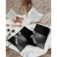 thumbnail image 3 of Pack of 2 Outdoor Pillow Covers, Zebra in The Dark Waterproof Square Throw Pillowcase Cushion Decorative Pillow Covers for Couch Patio Tent, 20x12 in, 3 of 6