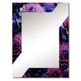 thumbnail image 2 of Designart "Blooming Bouquet of Pink and Purple Mums" Mums Oversized Wall Mirror - Traditional Floral Bathroom Wall Mirror Decor - Multiple Color Options, 2 of 6