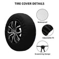 thumbnail image 2 of Bingfone Undersea Animals Spare Tire Cover Weatherproof Universal Wheel Protectors for RV Camper Travel Trailer SUV Truck-15 inch, 2 of 8