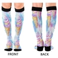 thumbnail image 4 of FORMRS Womens Knee High Socks Casual Long Thick Travel Daily Wear, 1 Pair, Watercolor Ice Cream Pattern, 4 of 6